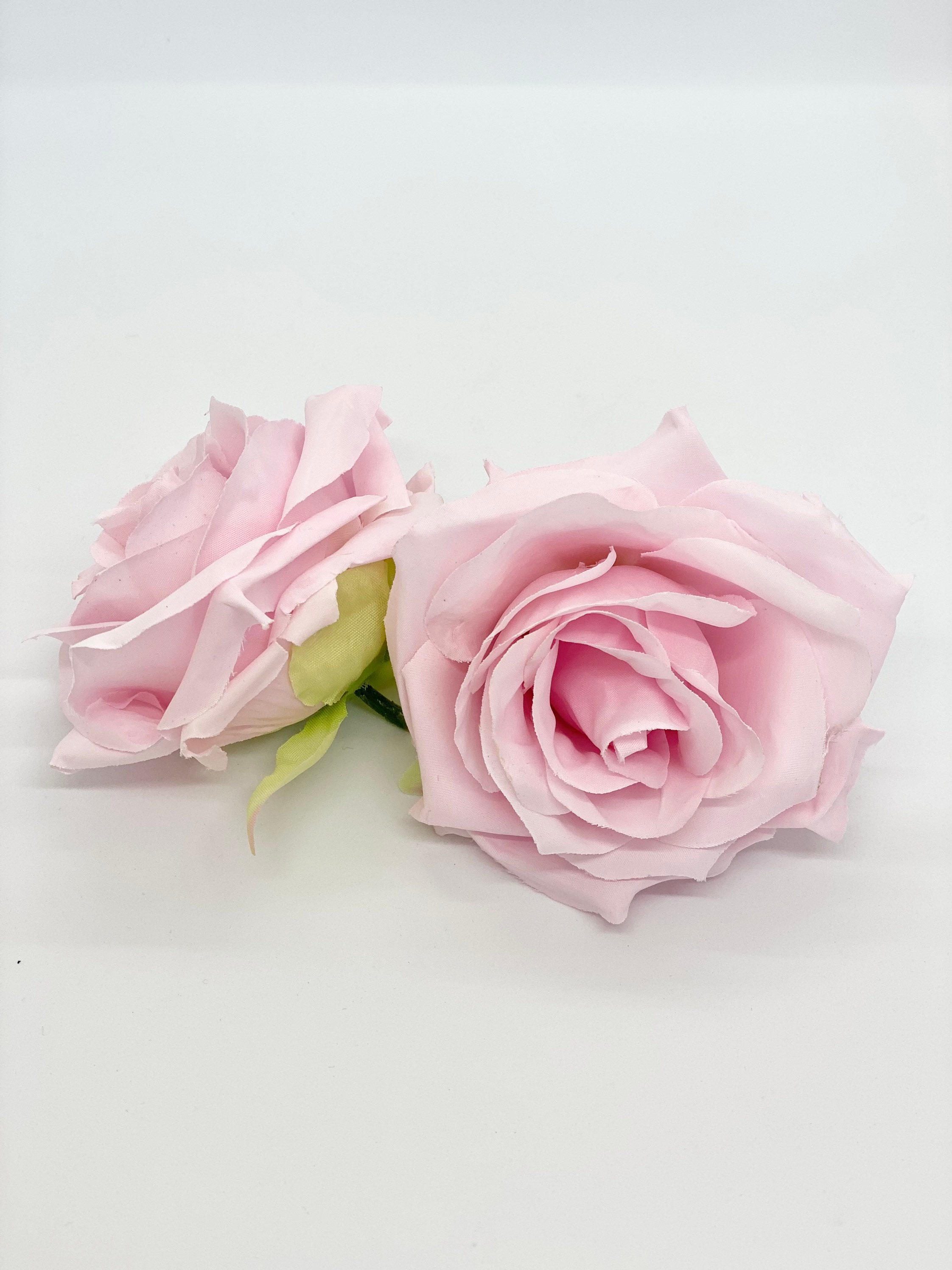 3 5 Light Pink Rose Flower Blush Pink Artificial Rose Etsy