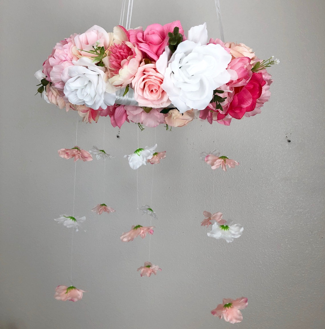 Flower Mobile Floral Mobile Crib Mobile Baby Mobile Baby Etsy