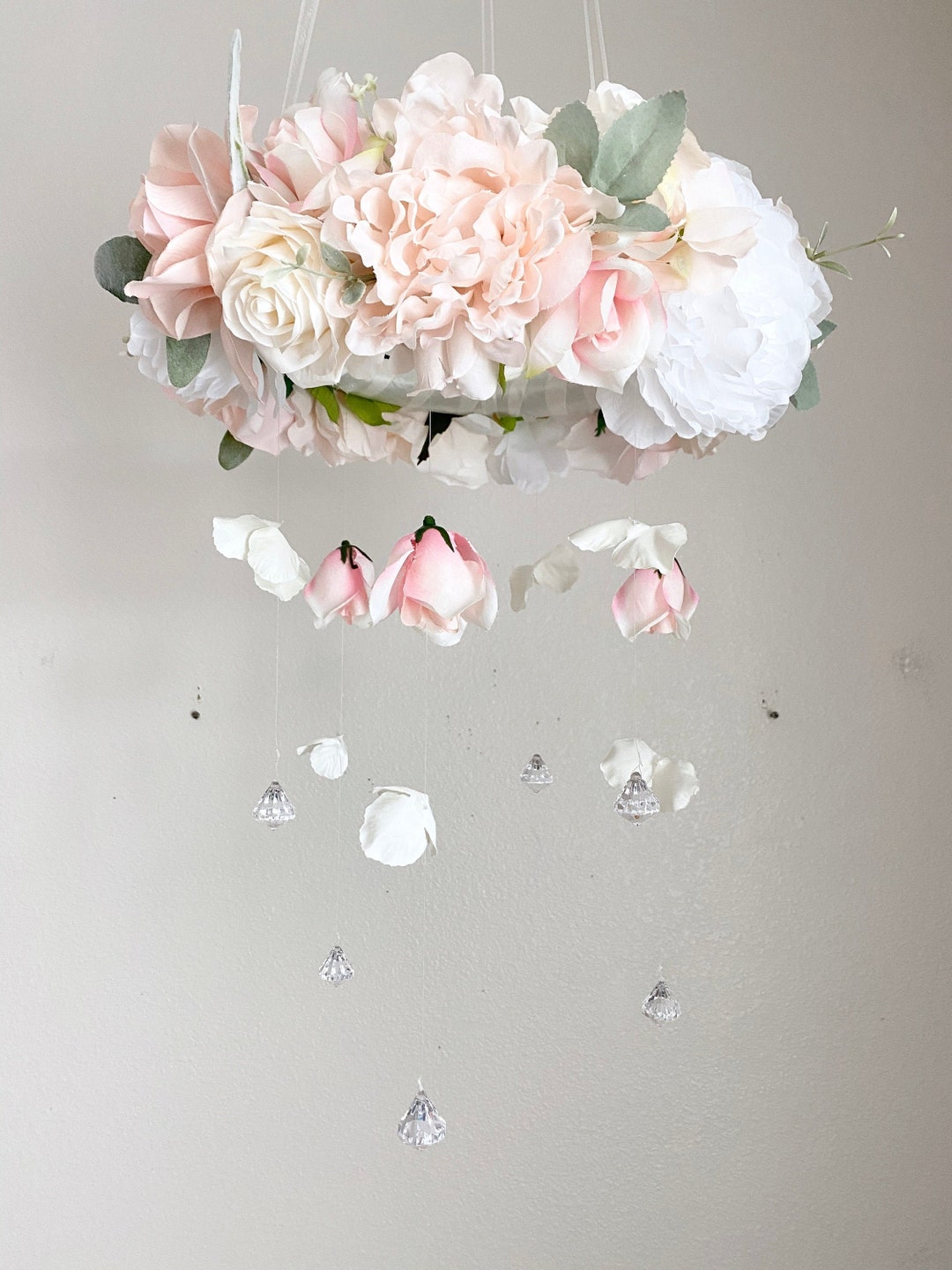 Baby Girl Nursery Mobile Girl Nursery Decor Girl Nursery Art Etsy