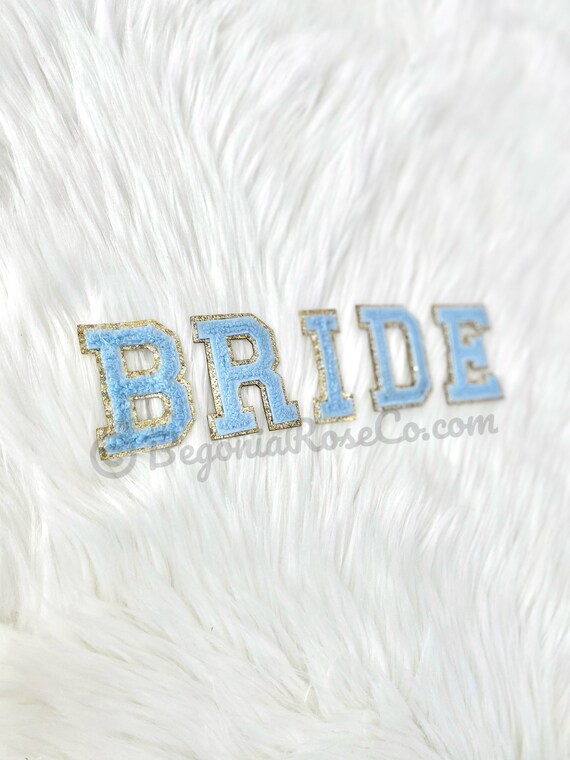 BRIDE Cucire su / Ferro sulla sposa Lettera Patch Cucire ...