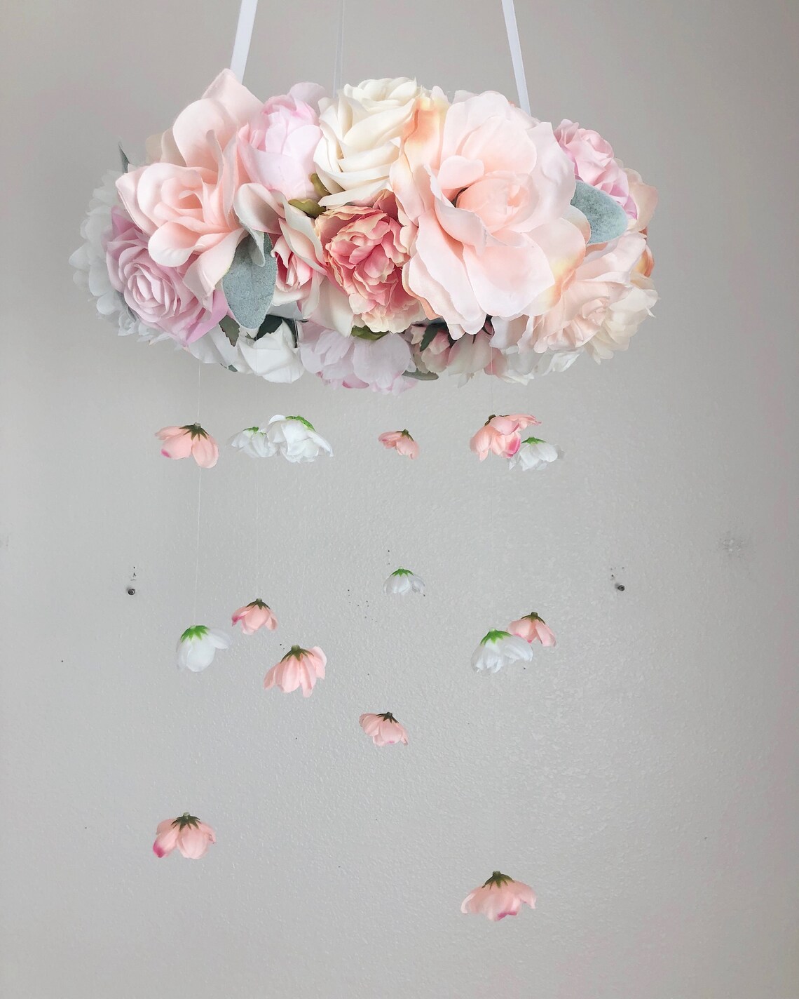 Flower Mobile Floral Mobile Crib Mobile Baby Mobile Baby Etsy