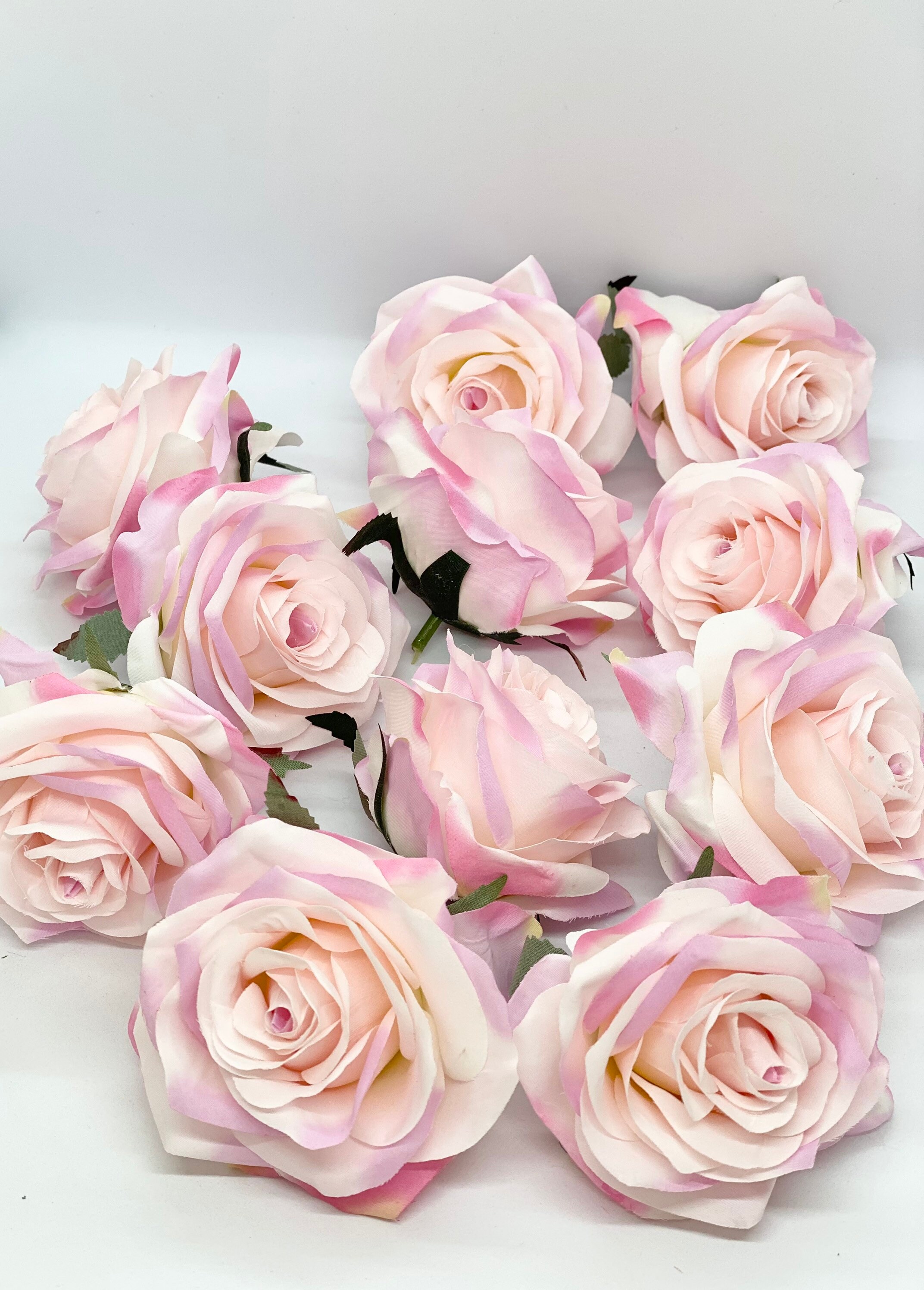 3.5 Light Pink Rose Light Pink Artificial Rose Pale Pink Etsy