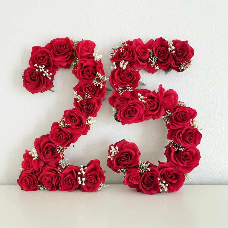 2nd Birthday Decoration Large Floral Number Photo Prop Floral Number 2 Toddler Girl Birthday Decor Baby Girl Birthday Floral Letter image 6