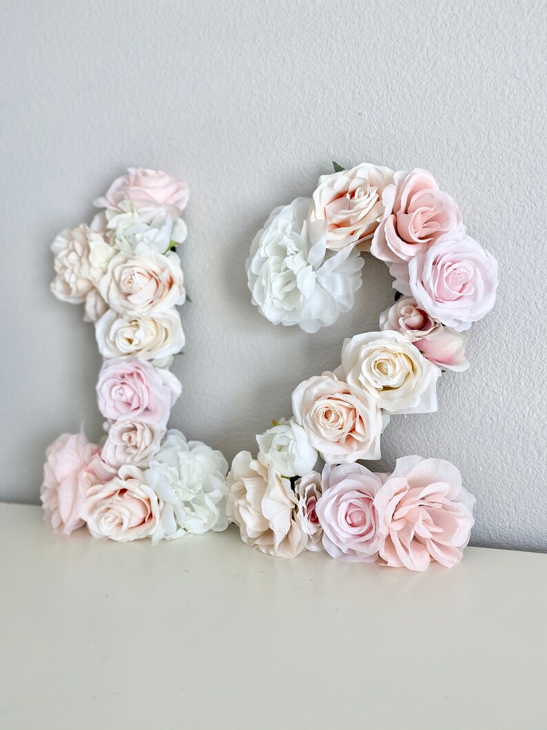 2nd Birthday Decoration Large Floral Number Photo Prop Floral Number 2 Toddler Girl Birthday Decor Baby Girl Birthday Floral Letter image 3