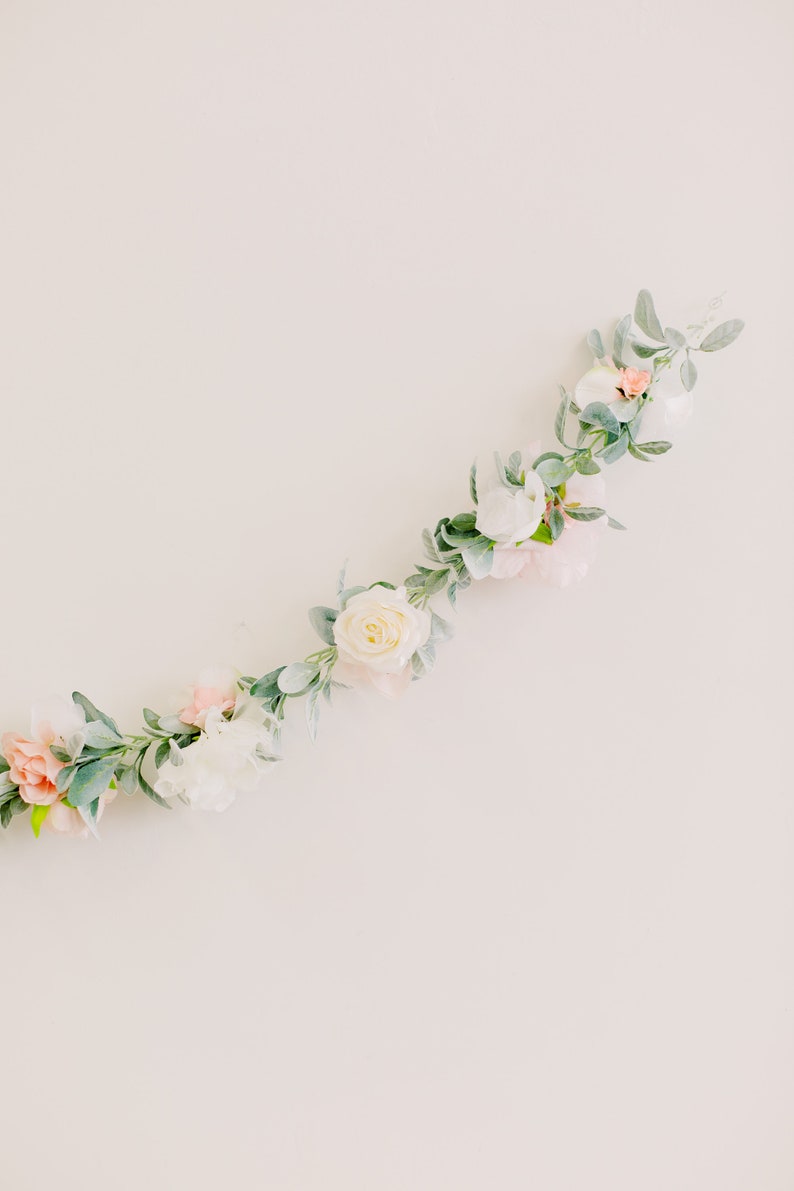 Floral Garland Flower Wall Garland Nursery Garland Wedding Etsy