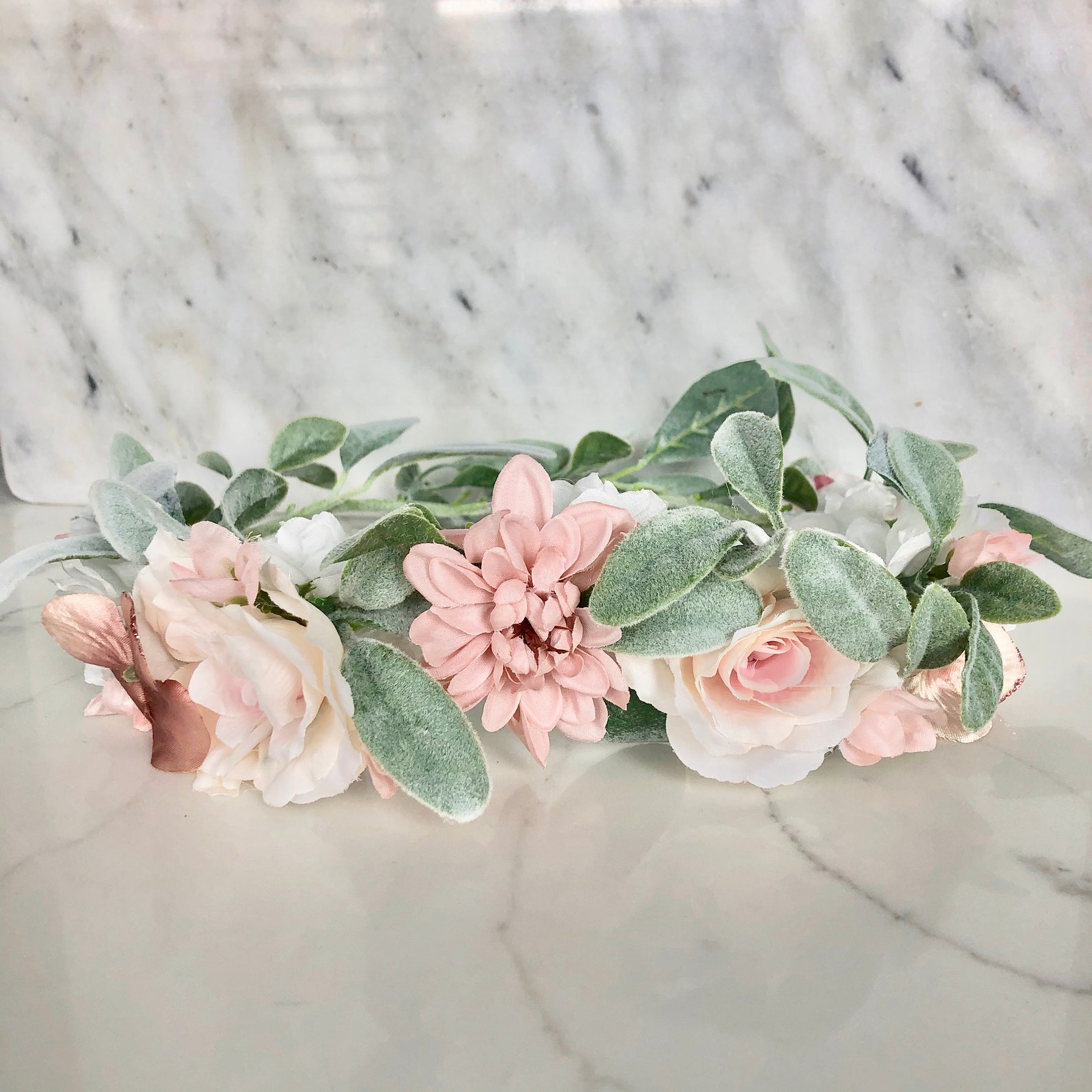 Baby Shower Flower Crown Adult Bridal Shower Bride Flower Etsy