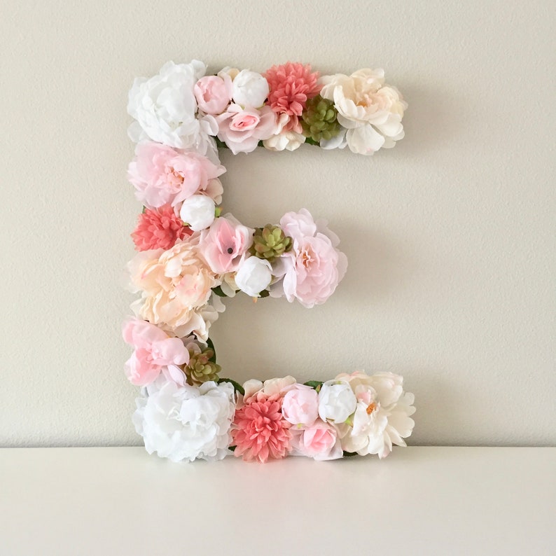 Nursery Decor Nursery Letter Floral Nursery Girl Nursery Etsy