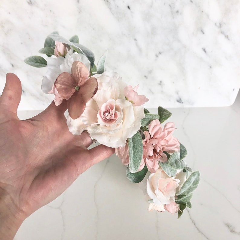 Baby Shower Flower Crown Adult Bridal Shower Bride Flower Etsy