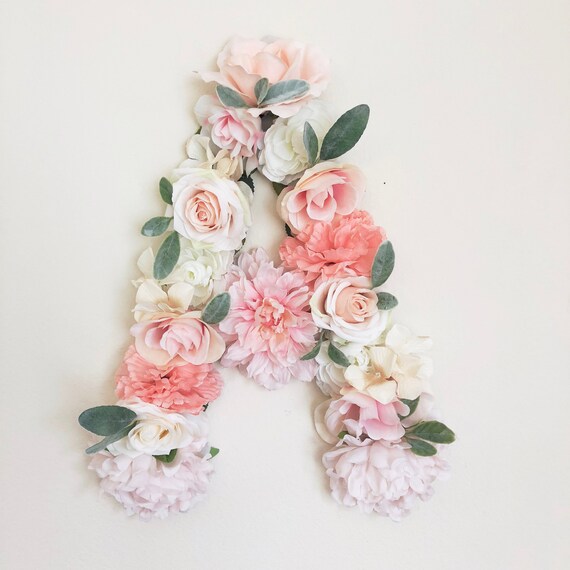 floral letters for nursery
