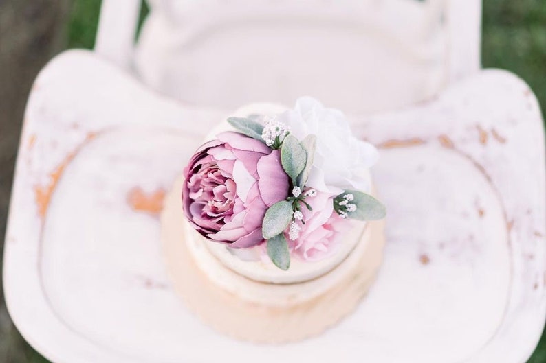 Peony Cake Topper Bridal Shower Cake Topper Floral Cake Topper Etsy