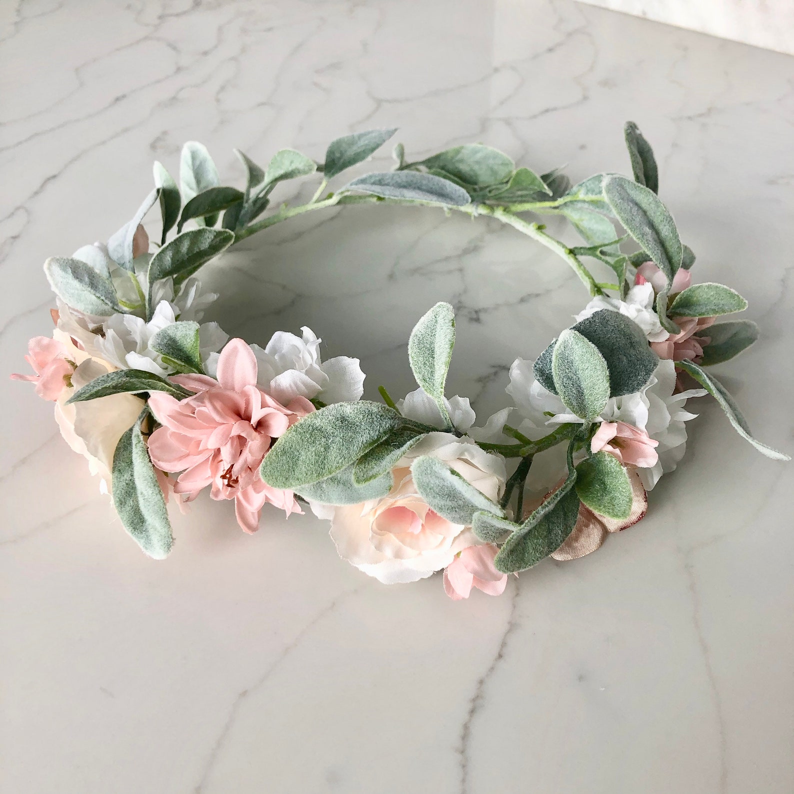 Baby Shower Flower Crown Adult Bridal Shower Bride Flower Etsy