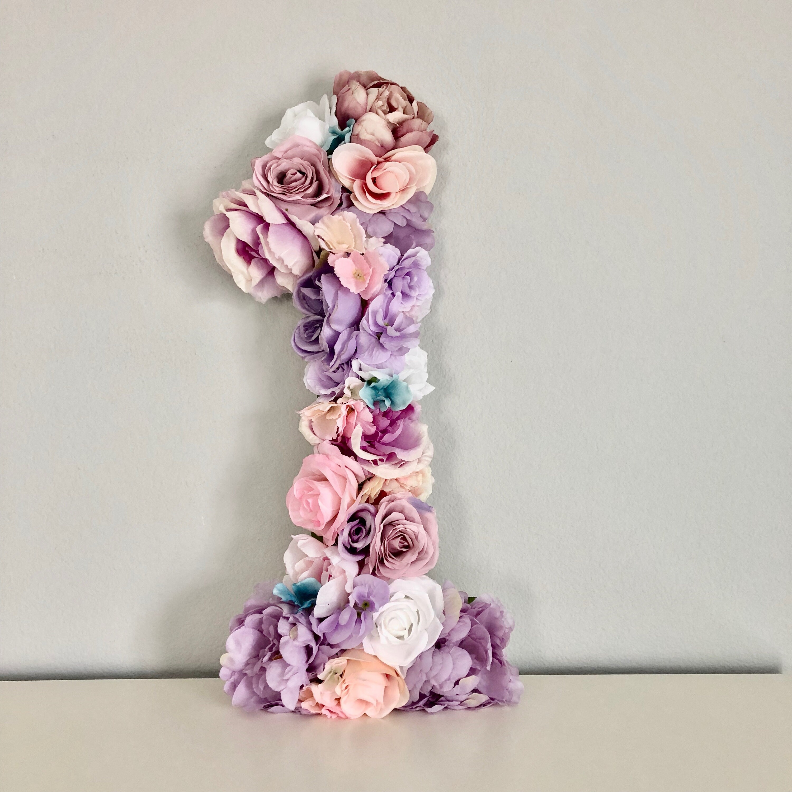 Floral Number Flower Number Paper Flower Floral Letter Etsy