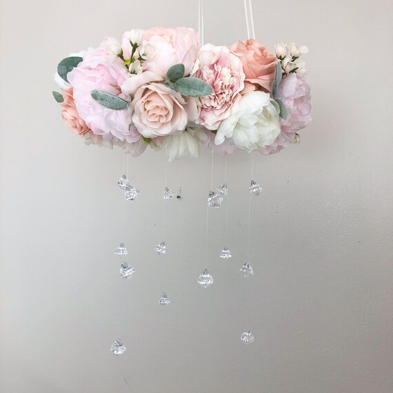 floral mobile for nursery