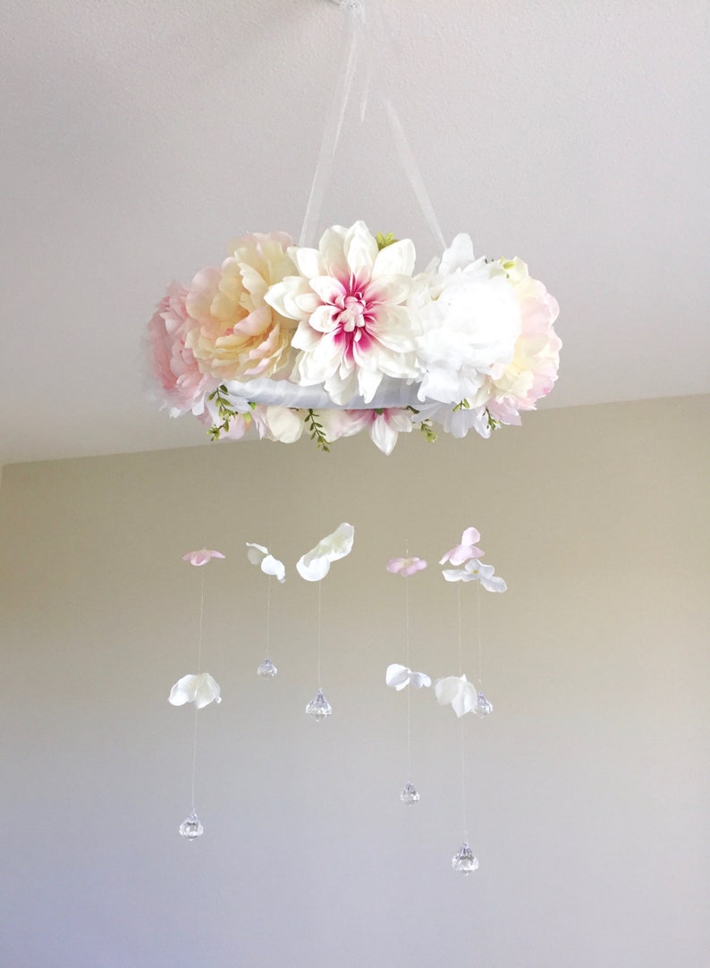 Floral Mobile Baby Mobile Flower Mobile Nursery Mobile Etsy