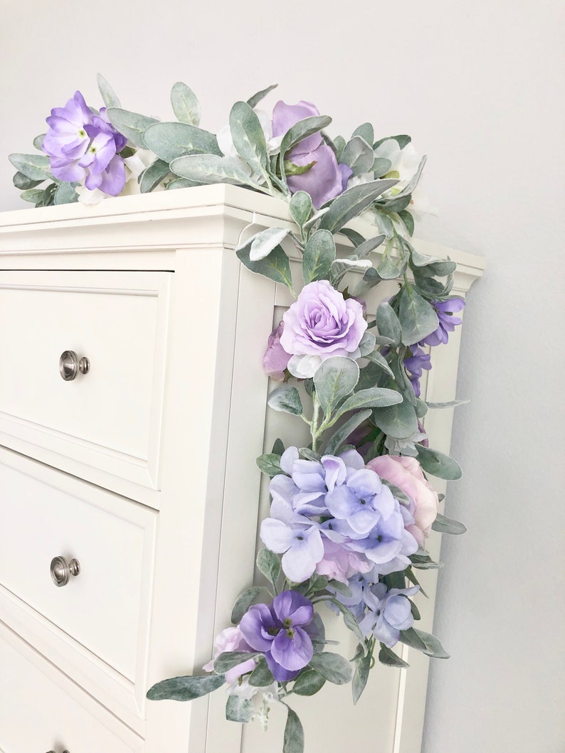 Floral Garland Flower Wall Garland Nursery Garland Wedding Etsy