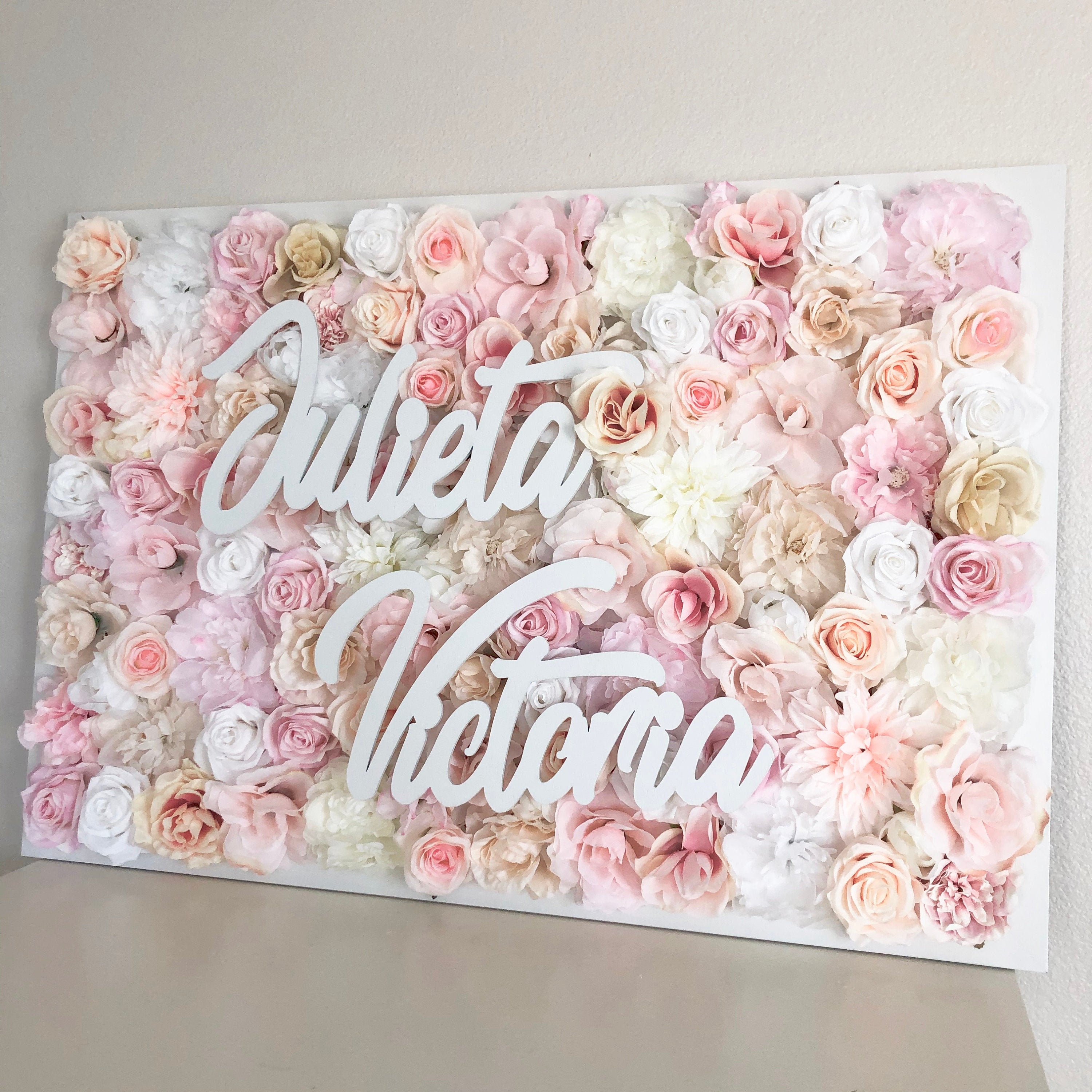 Flower Wall Decor Rose Gold Decor Rose Gold Wall Art Rose Gold
