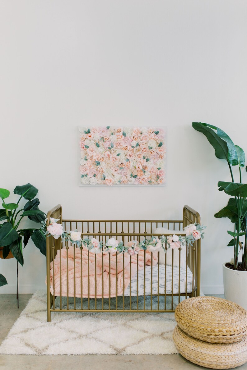 Floral Garland Nursery Garland Baby Shower Garland Birthday Etsy UK