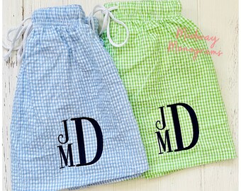 Boys Monogrammed Swimsuit - Toddler Boys Swimsuit - Personalized Swim Trunks