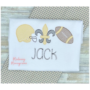 Personalized Boy&#39;s Football Shirt: Louisiana Saints, Kids Tee