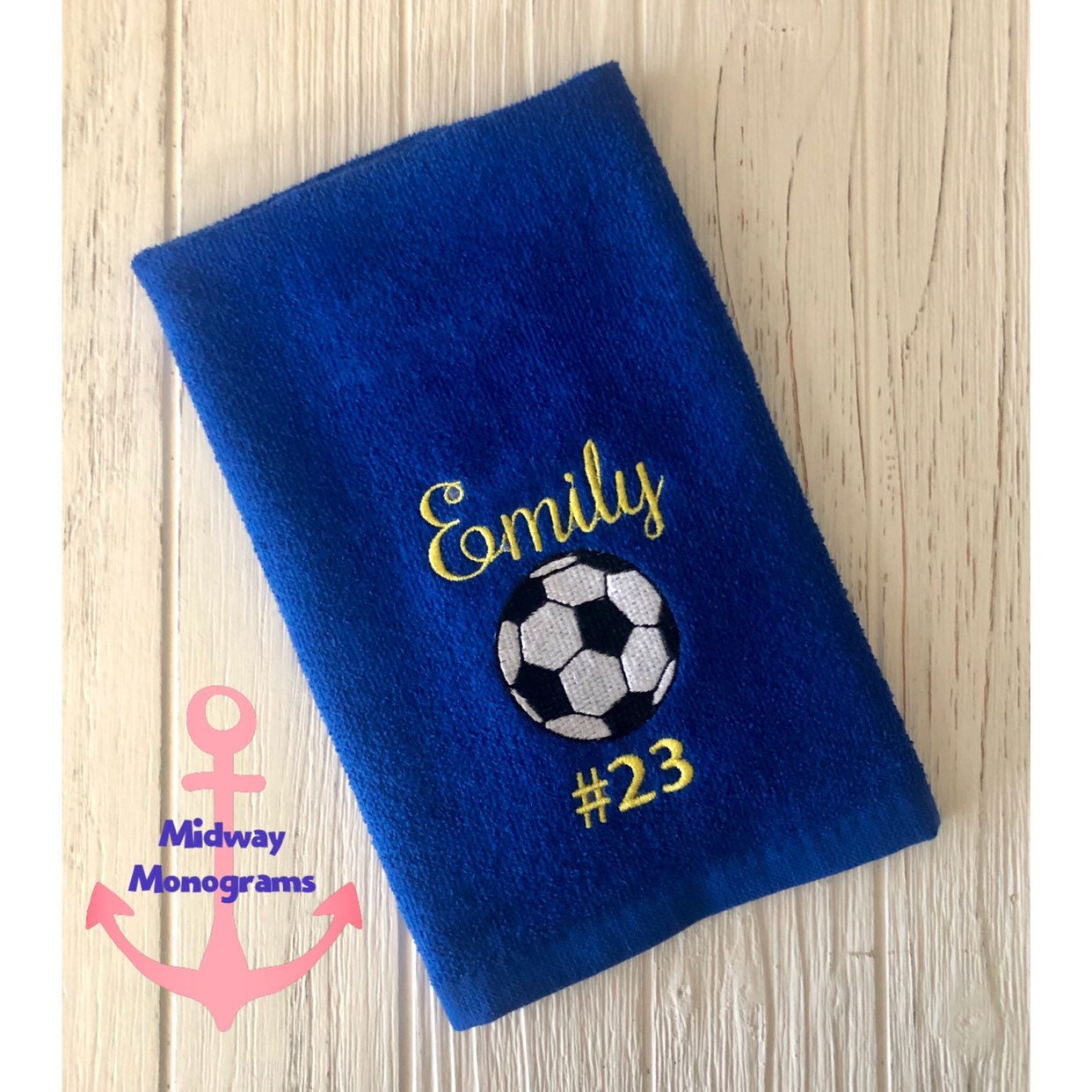 Personalized Sports Towel Athletic Towel With Grommet Etsy