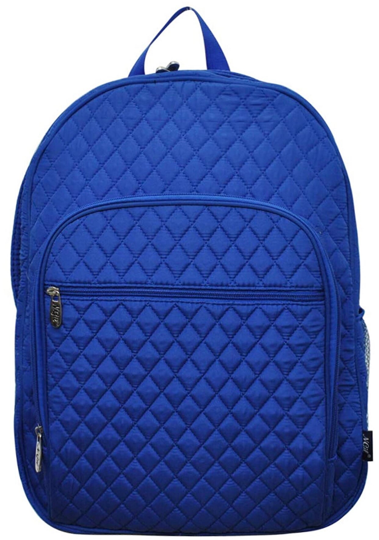 Personalized Royal Blue Quilted Backpack Kids Oversized Etsy