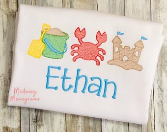 Personalized Kids Beach Shirt: Summer Vacation Tee