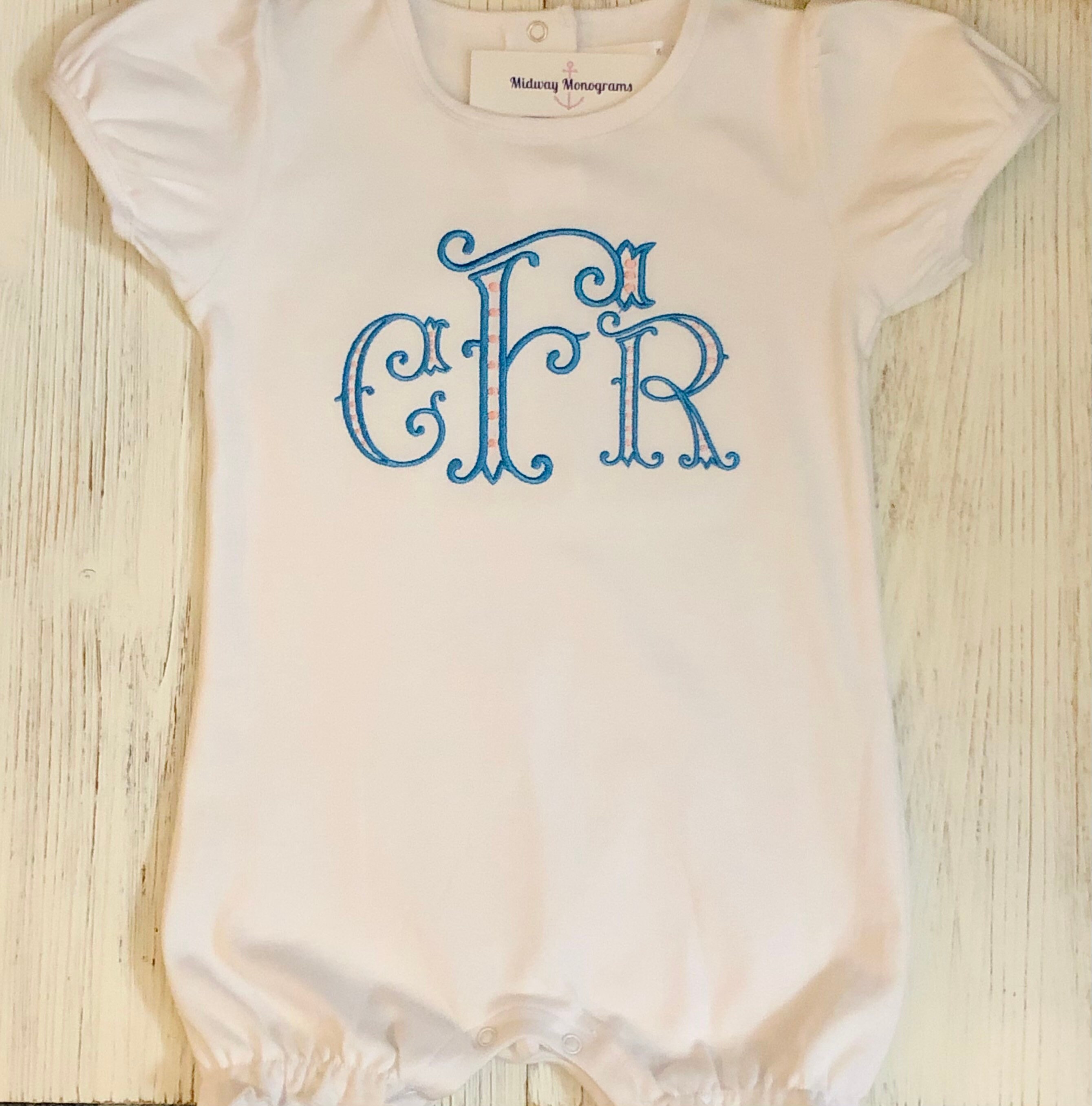Monogrammed Romper Name or Monogram Girls Romper Etsy UK