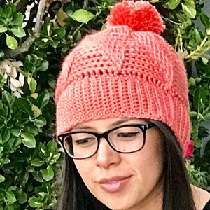 Orange Hat Slouchy Gift Teen Textured Unisex One-Of-A-Kind Fall Winter Persimmon Pom-Pom Very Wide Brim READY To Ship Soft