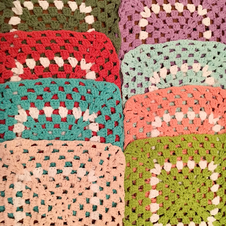 Spring Placemats Trivets Coasters Aqua Coral Lavender Green Etsy