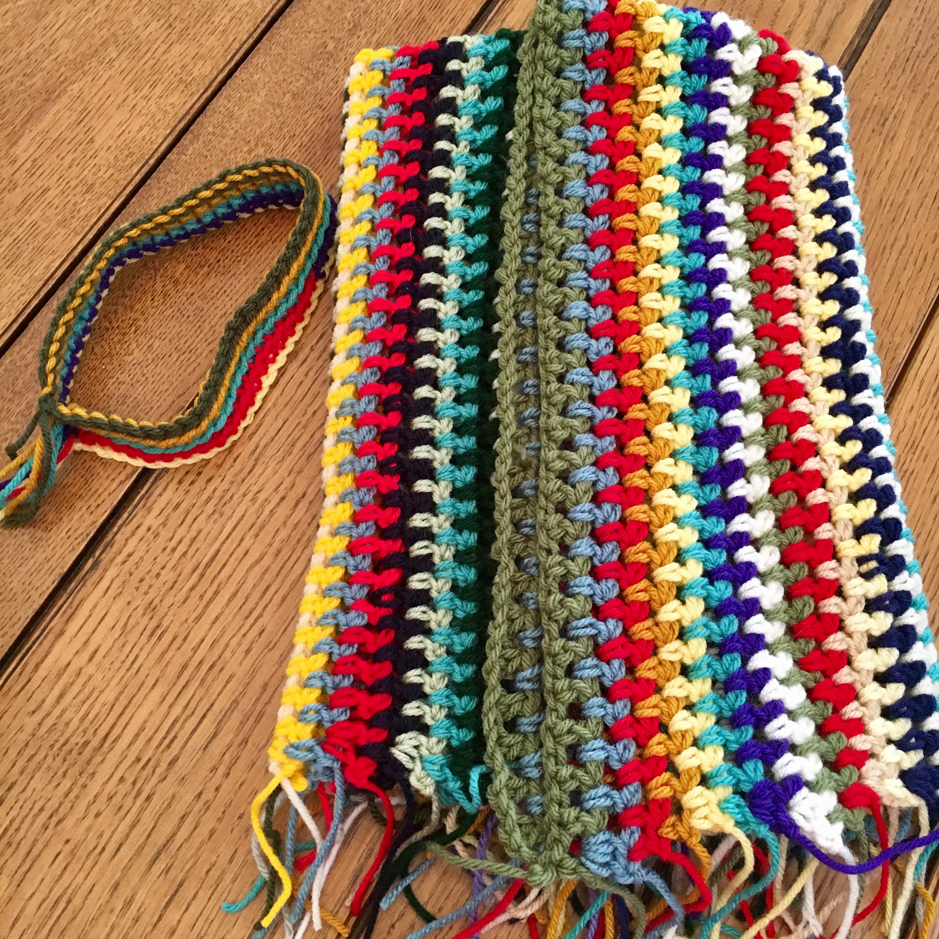 Hippie Rainbow Baby Blanket Headband Set Boho Vintage 70s Etsy