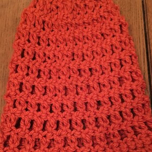 Orange Boho Summer Slouchy Adult Hat Very Open Weave Crocheted Gift Slouchy Ready To Ship One-of-a-Kind Perfect Year Round