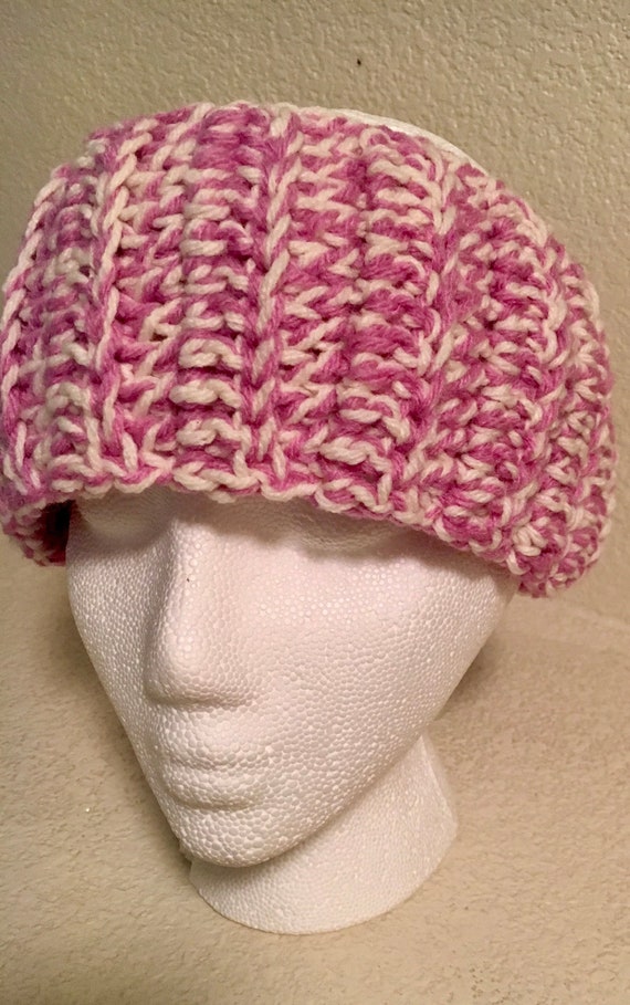 Wide Pink Headband Cream Chunky Sports Band Cheerleader Ear | Etsy