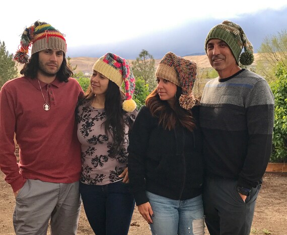 lime green santa hat