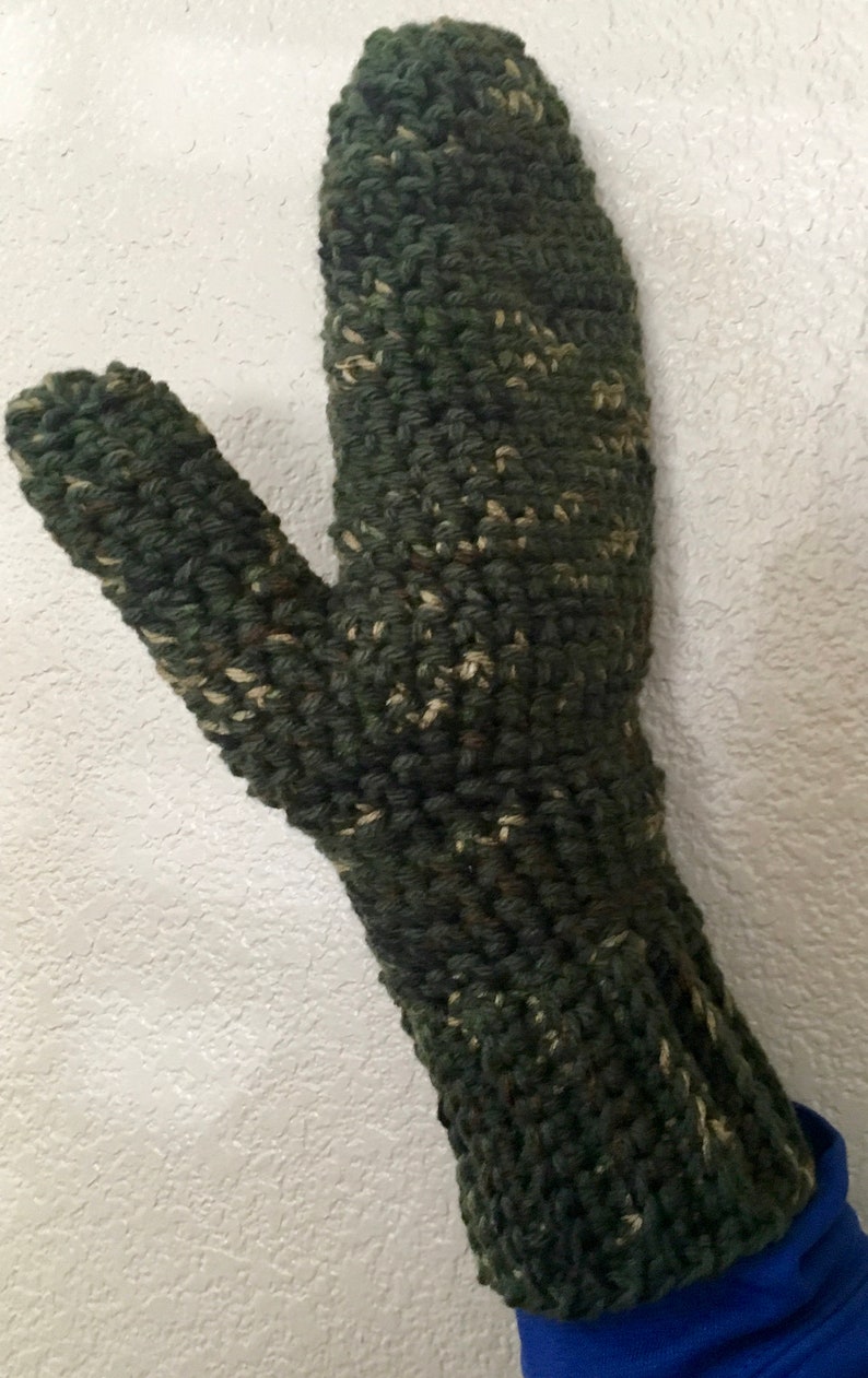Camouflage Mittens Mens Camo Gloves Large Extra Large Gift Etsy