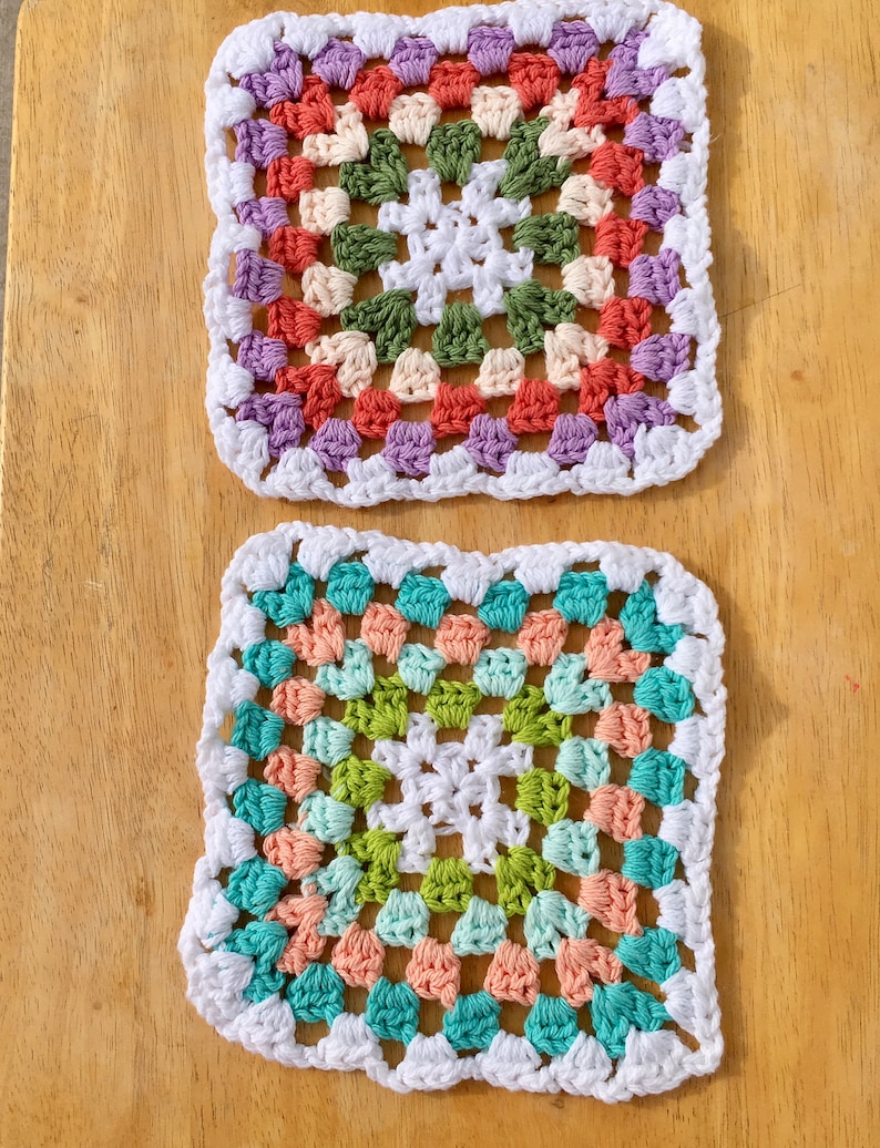 Spring Placemats Trivets Coasters Aqua Coral Lavender Green Etsy
