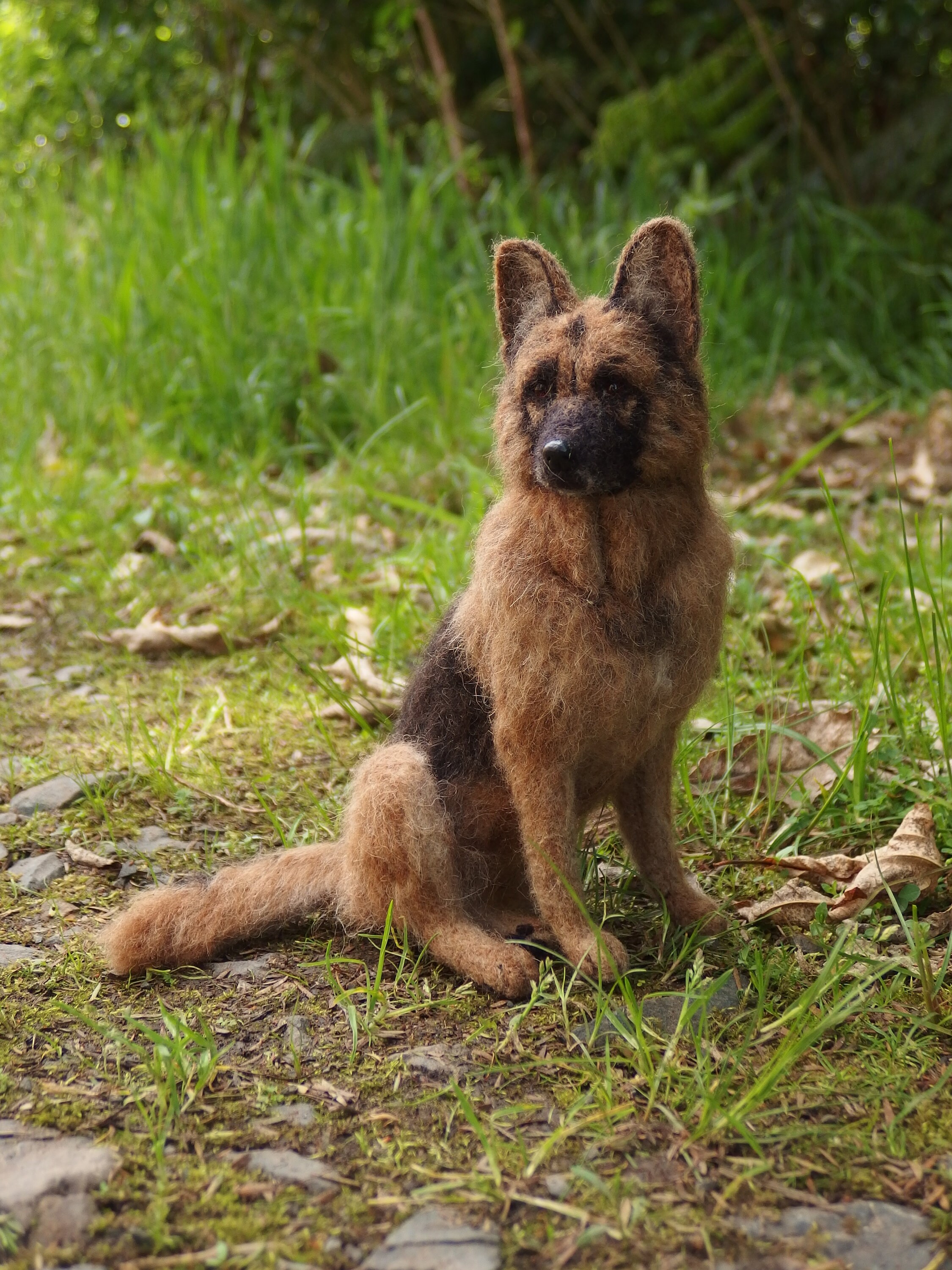Needle felted German Shepherd dog Etsy