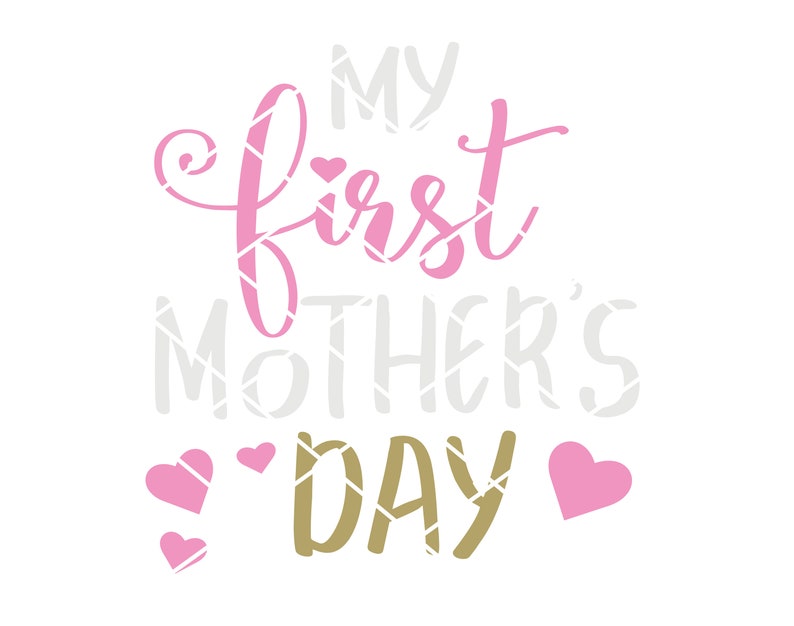 Download My first Mothers Day SVG DXF PNG files for cutting machines | Etsy