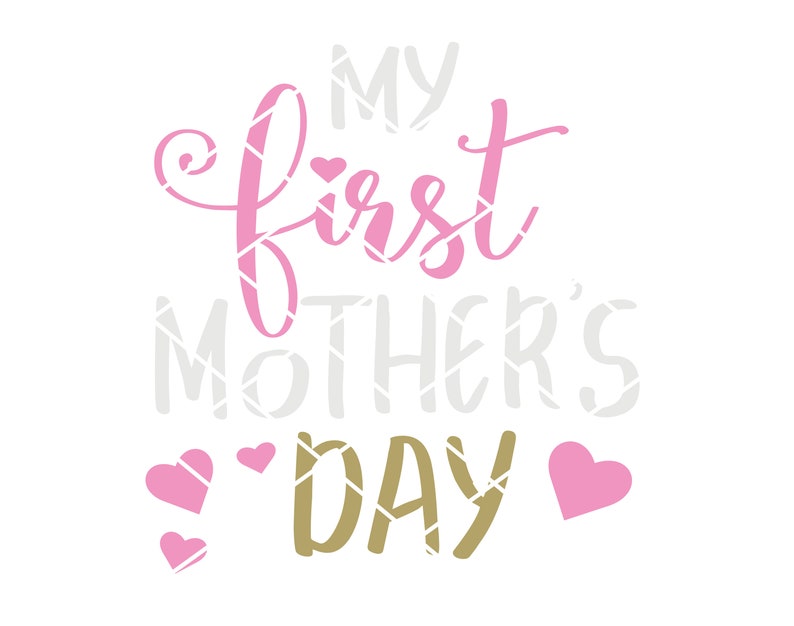 Download My first Mothers Day SVG DXF PNG files for cutting ...