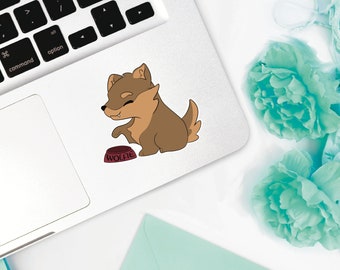 Wolfie Sticker - Durable, Water Resistant