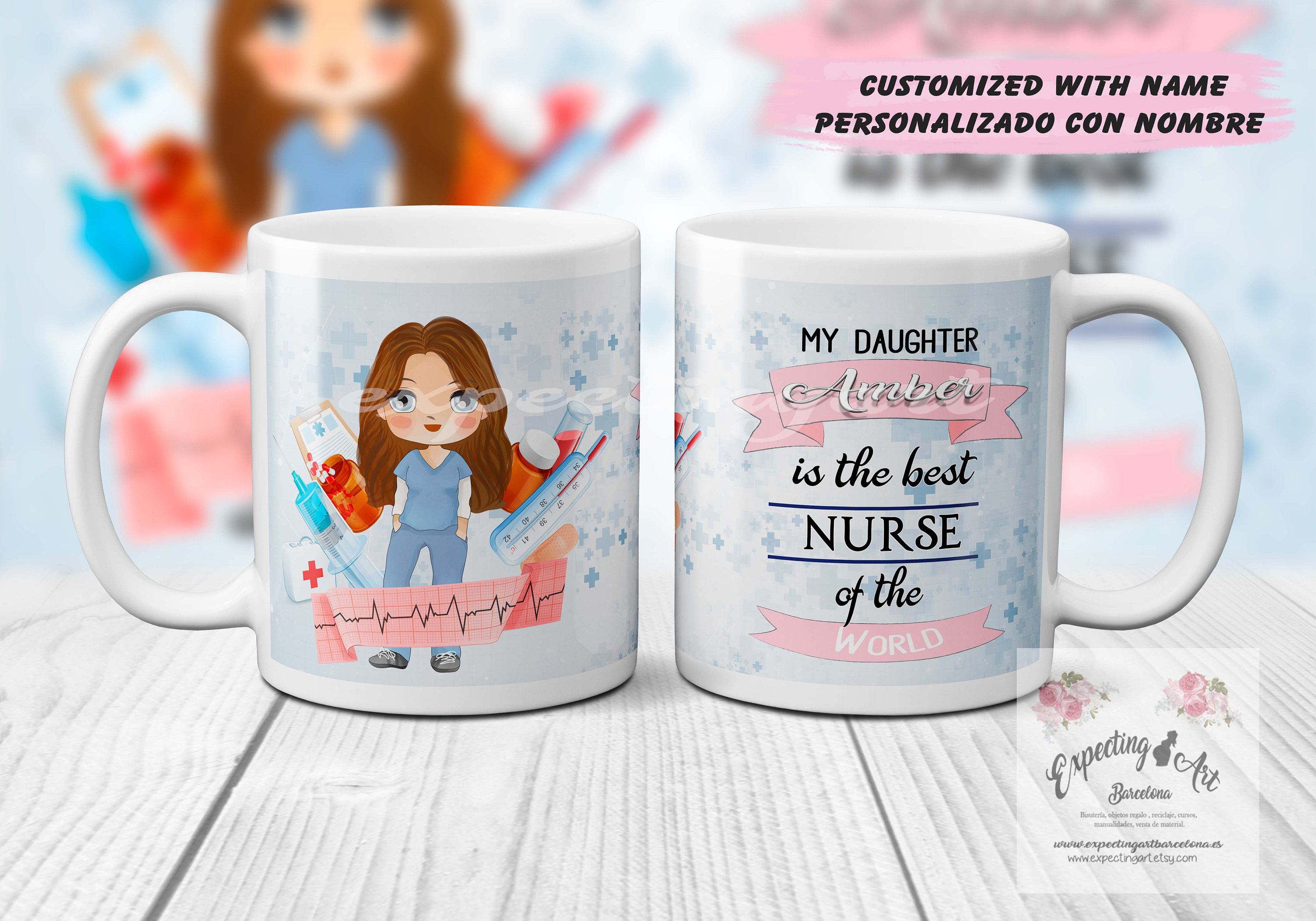 Mug Mágico Taza Profesión Enfermera Regalo