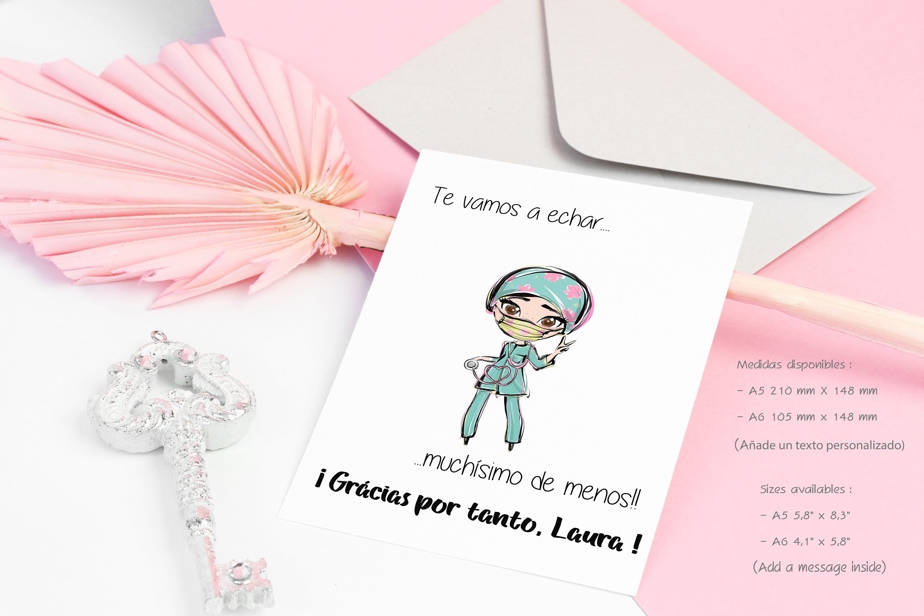 farewell greeting card for nurse personalized card say