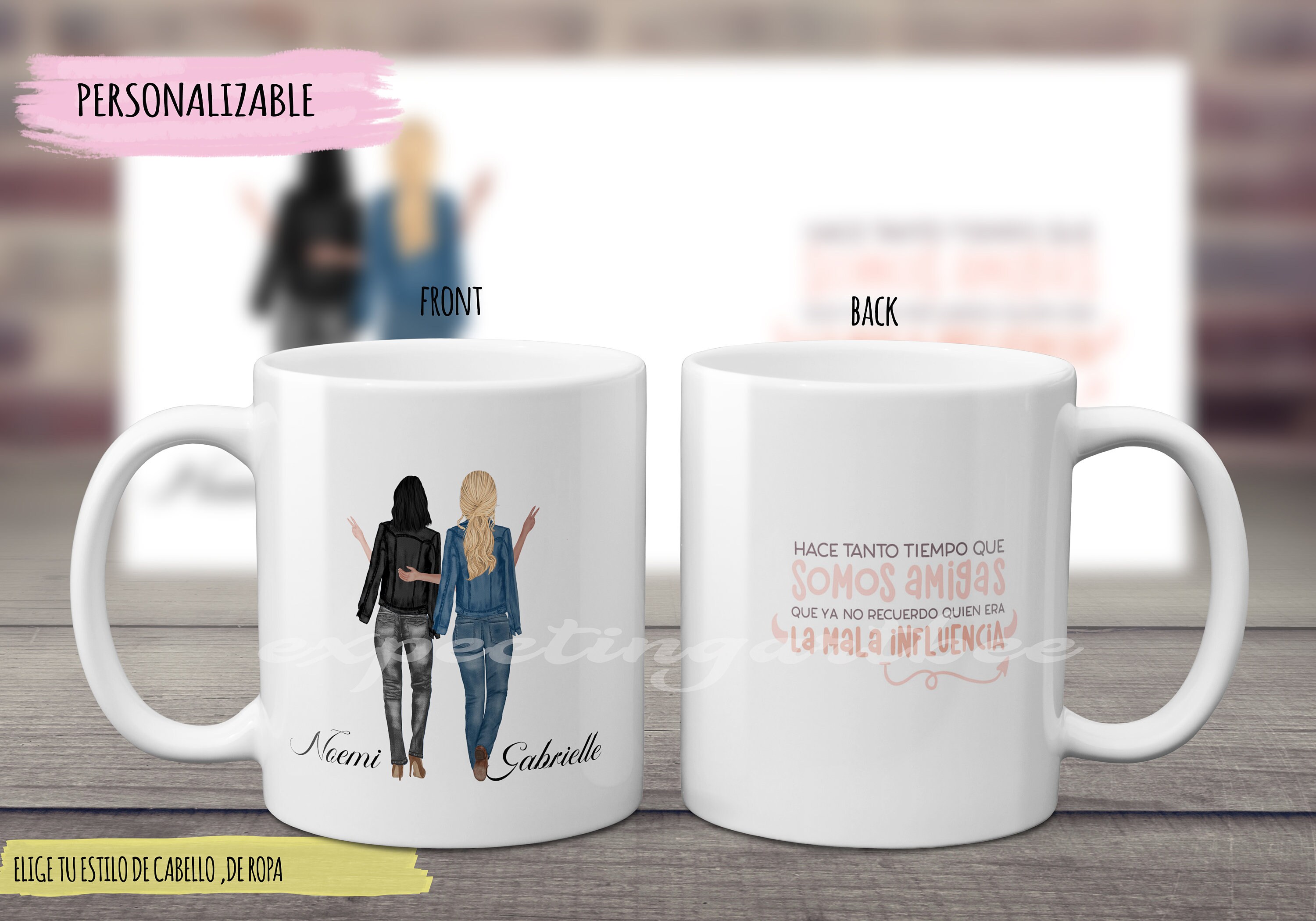 Cup for best friend Friendship Gift Personalized mug Named mug Custom
