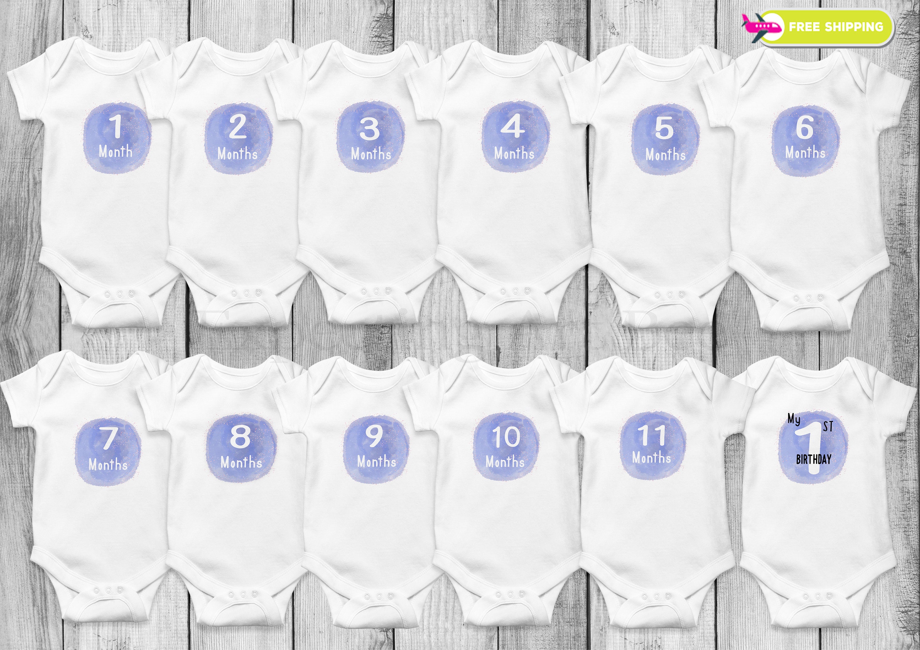 monthly onesies for baby boy