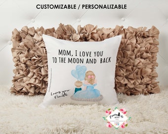 Mother's Day cushion | mother and son cushion | Pillow with message for mom | Gift for mom | Cushion 40x40 cm| Room decoration.