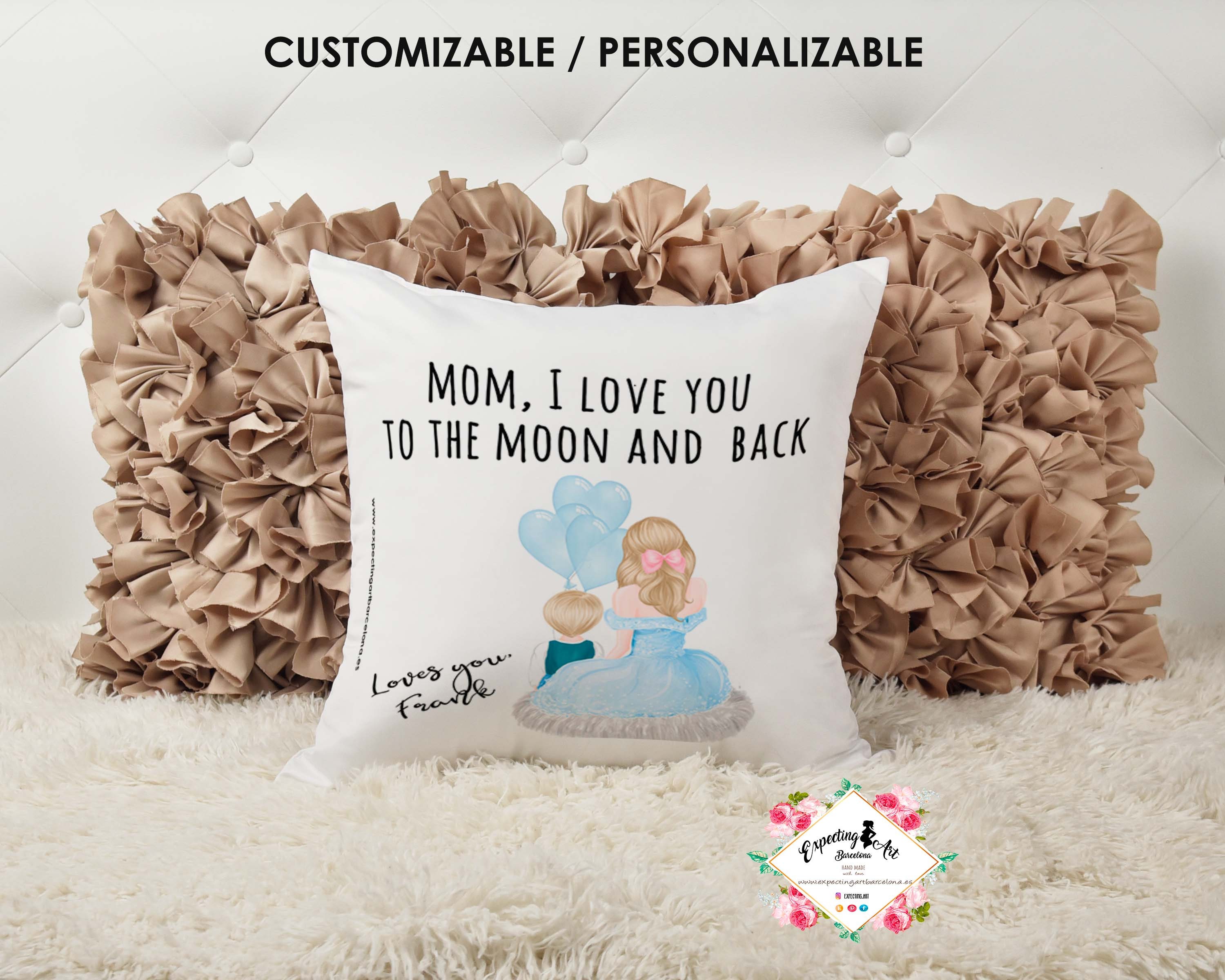 Coussin de naissance modèle Mario Bébé nommé coussin Oreiller pour  nouveau-né Offrez de nouveaux papas Cadeau nouveau-né Anniversaire de bébé  -  France