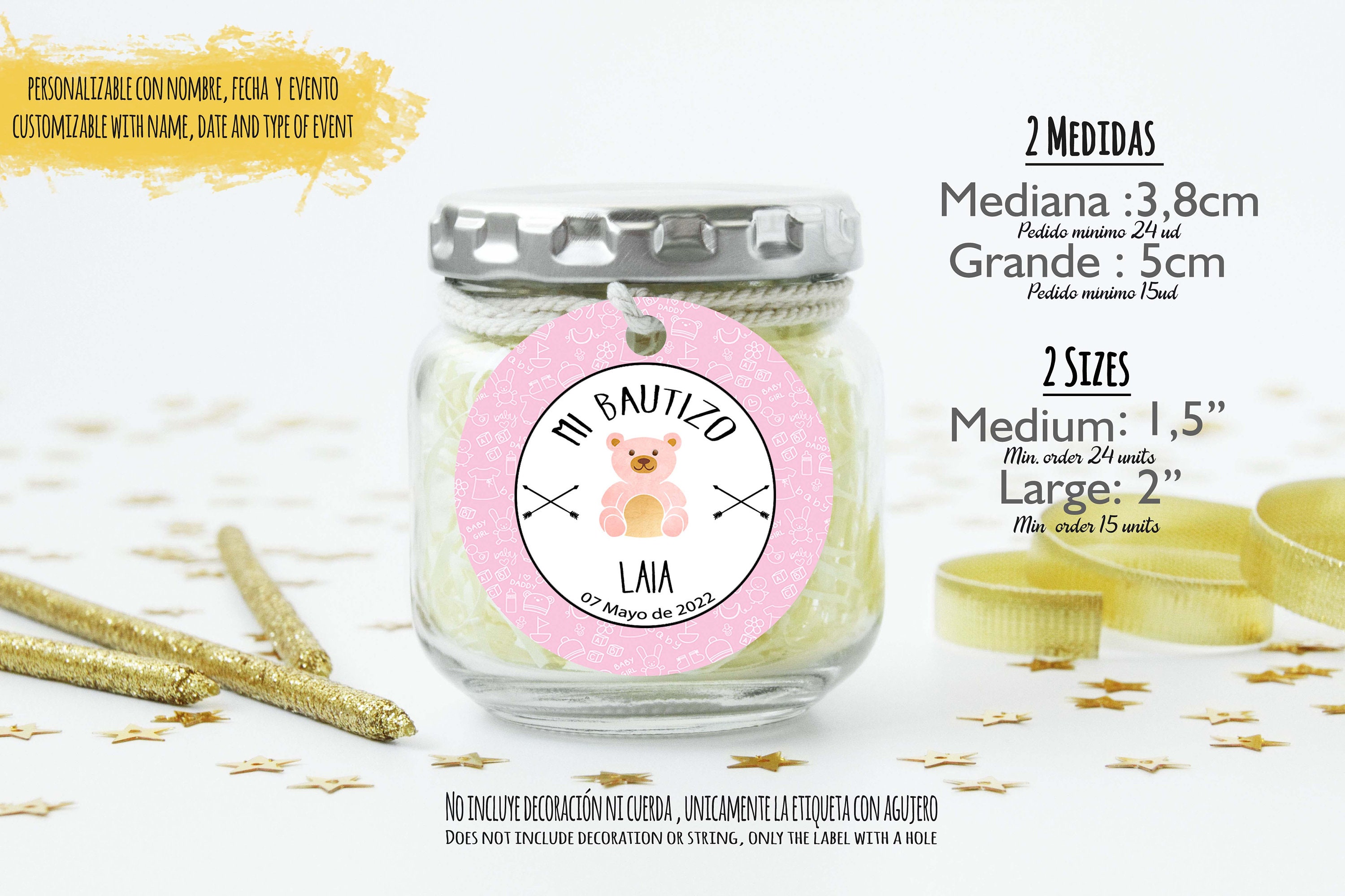 Custom baby food jar labels