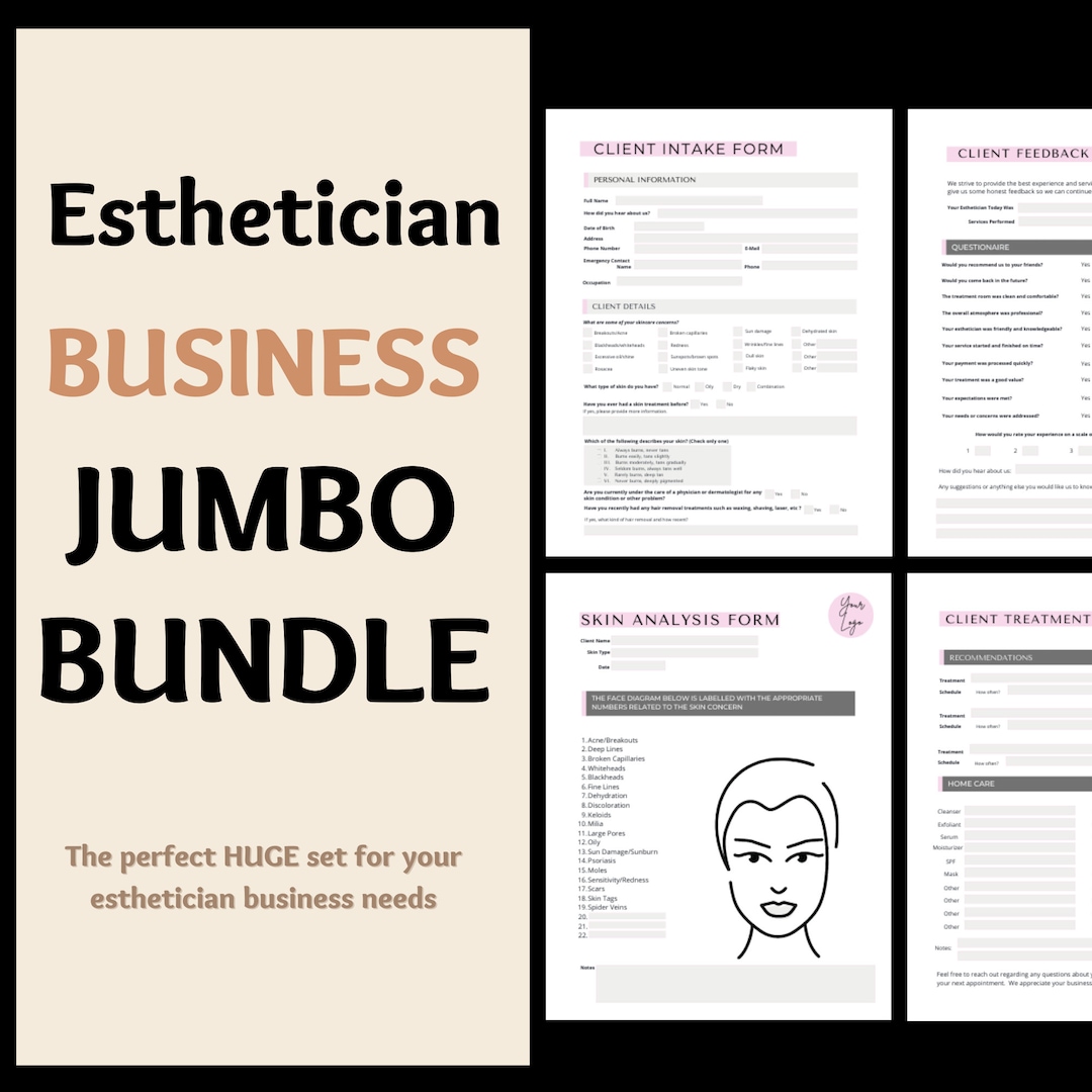 Formularios de consentimiento para esteticistas, formularios de