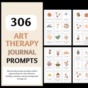 Kunstzinnige therapie Tijdschrift Prompkaarten Therapiehulpmiddelen Hulpbronnen voor geestelijke gezondheid Creative Expressive Arts Counselor Psychologie Mindfull therapeutkaarten
