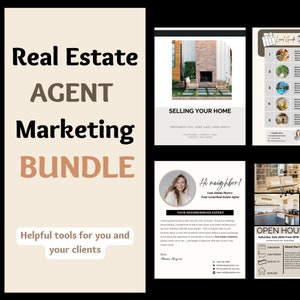 Vastgoedmarketingbundel, aanbiedingspresentatie, tuinborden, ansichtkaarten, sjablonen voor sociale media-berichten, vastgoedmarketingbrieven + MEER