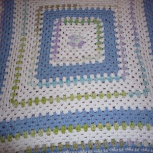 multi colour crochet blanket toddler blanket baby shower gift